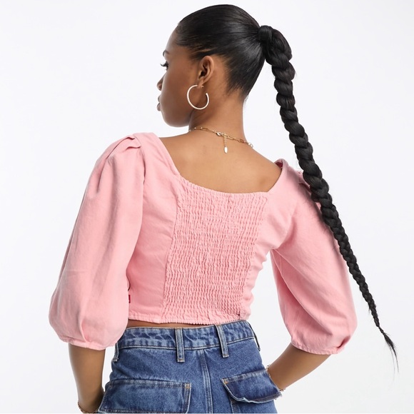 NWOT: Levi’s pink denim crop top🌸💗 - Picture 2 of 9